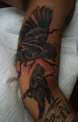  Birds tattoo by Brandon Notch 