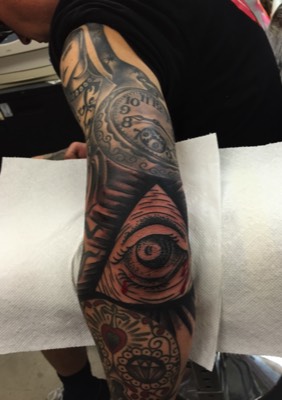  All seeing eye, tattoo sleeve by Brandon Notch 