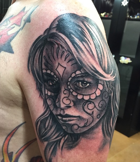  Day of the dead portrait by Brandon Notch 