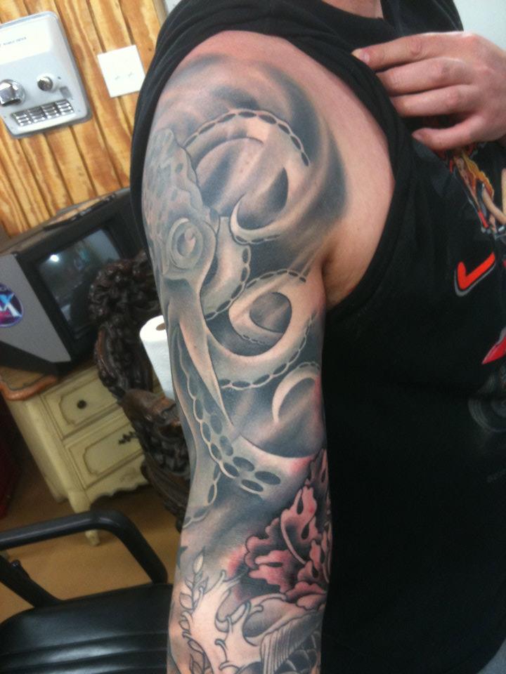  Japanese octopus tattoo 