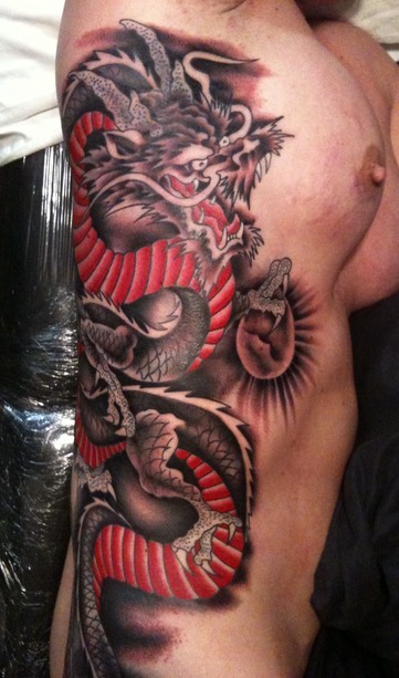  Japanese dragon tattoo by Brandon Garic Notch 