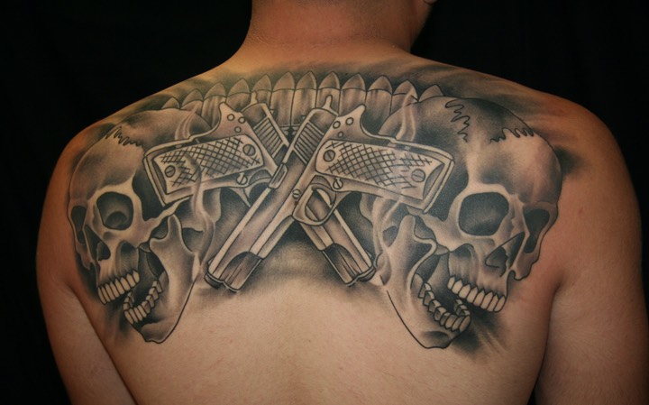  handguns tattoo 