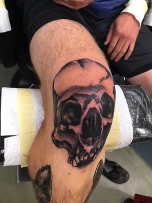 Skull tattoo by Brandon Notch 