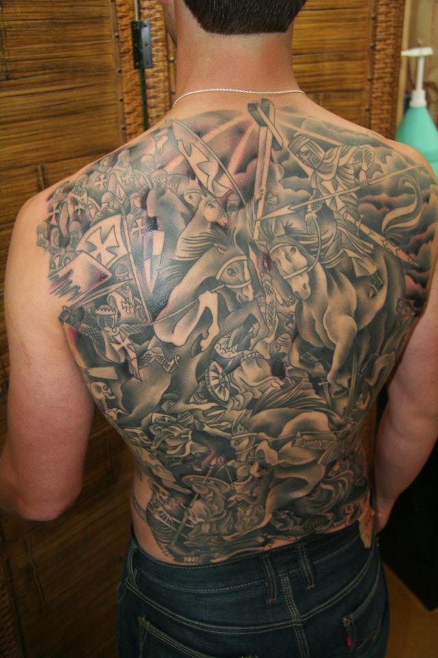  Knights Templar tattoo by Brandon Notch 