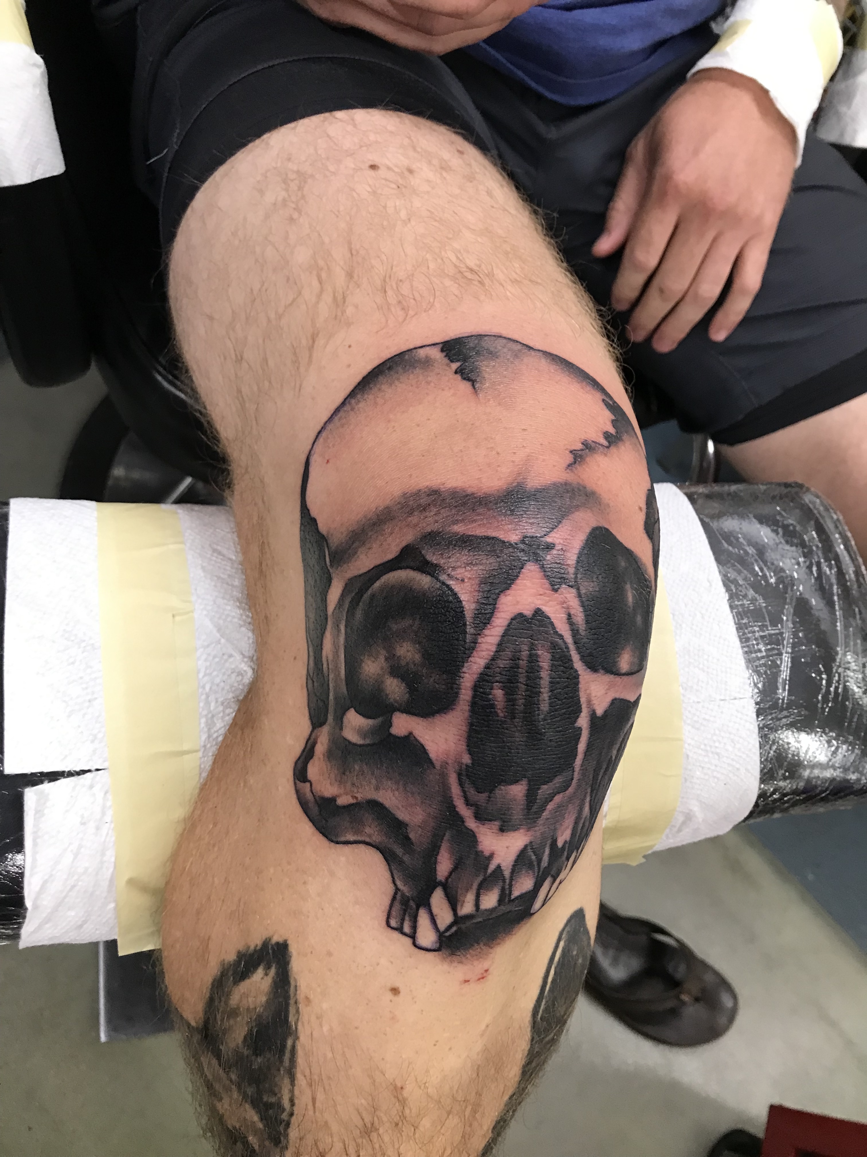 Skull tattoo by Brandon Notch 