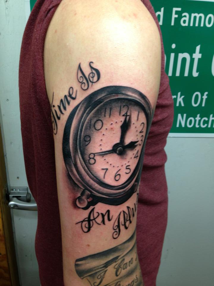  Black and gray tattoo by Brandon Notch 