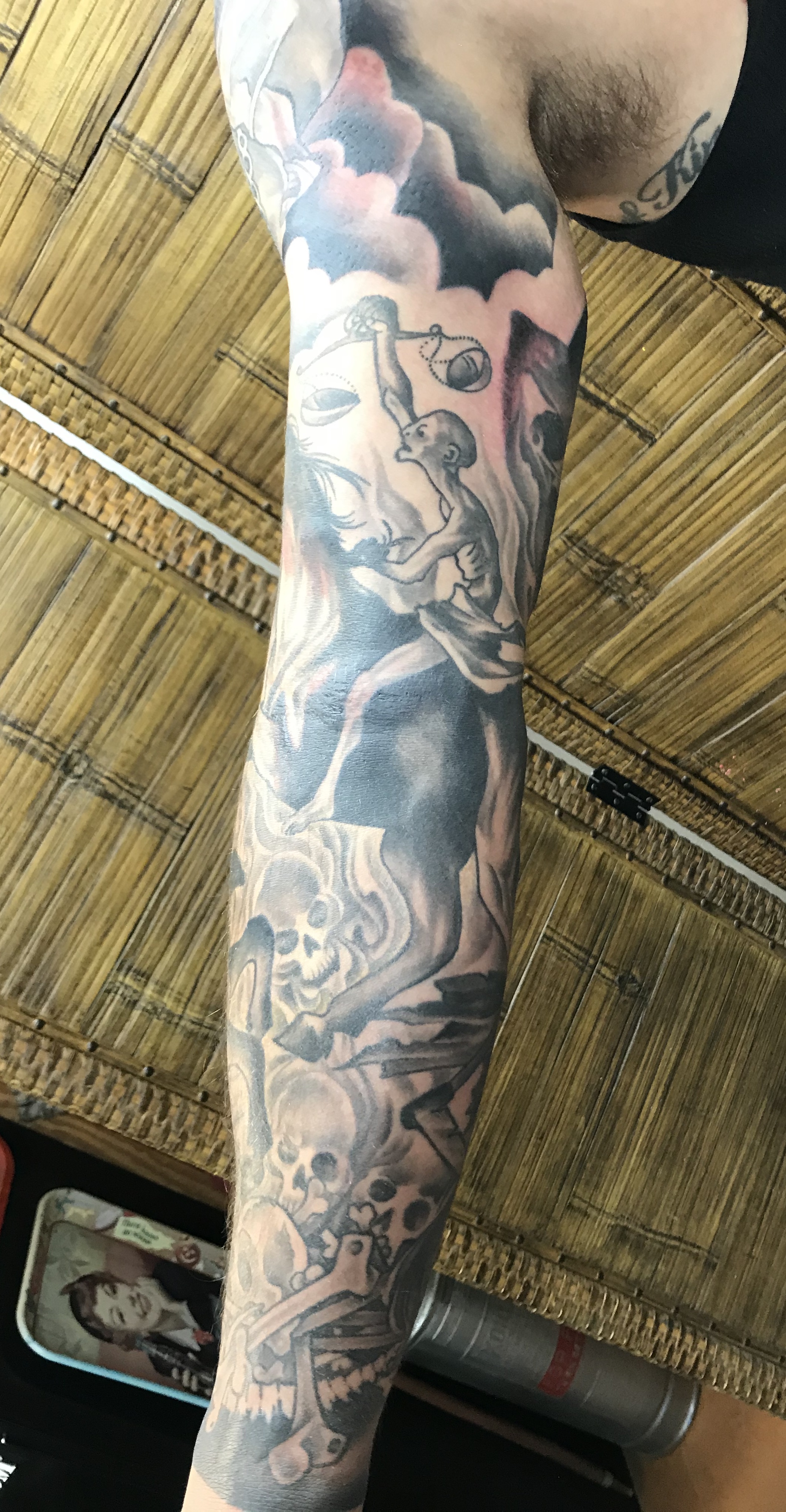  Four horsemen of the apocalypse tattooed by Brandon Notch 