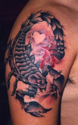  American Traditional Scorpion tattoo by Brandon Notch 