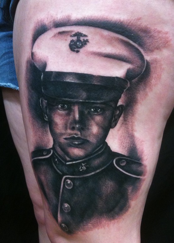  Portrait tattoo by Brandon Garic Notch 