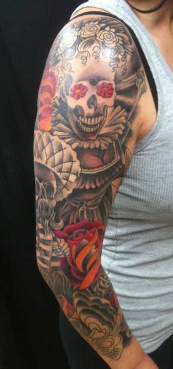  Day of the dead sleeve by Brandon Notch (In progress) 