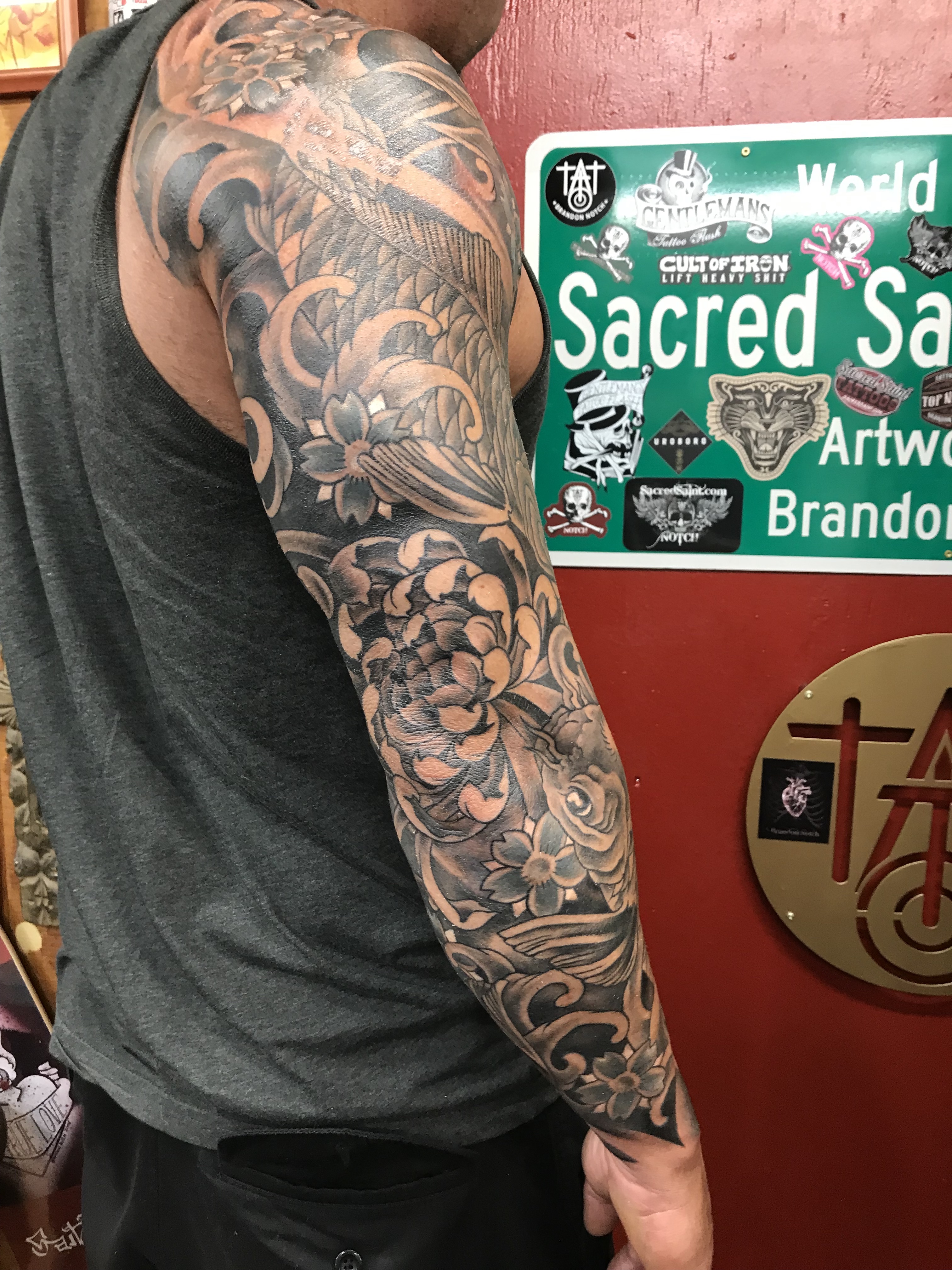  Chrysanthemum tattooing by Brandon G Notch  