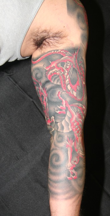  Japanese dragon tattoo sleeve by Brandon Garic Notch 