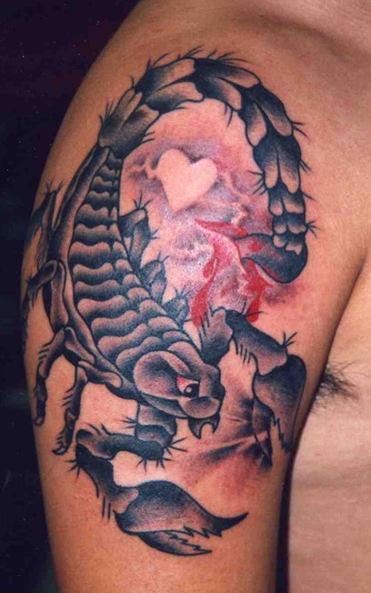  American Traditional Scorpion tattoo by Brandon Notch 
