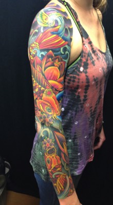   Koi fish tattoo sleeve  