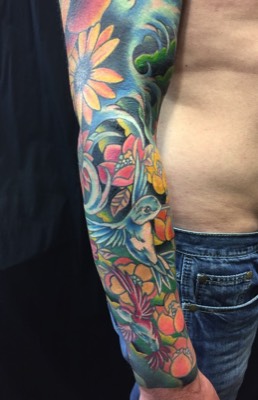  Flower sleave & cover-up tattoo 
