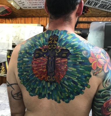  Stained glass tattoo 
