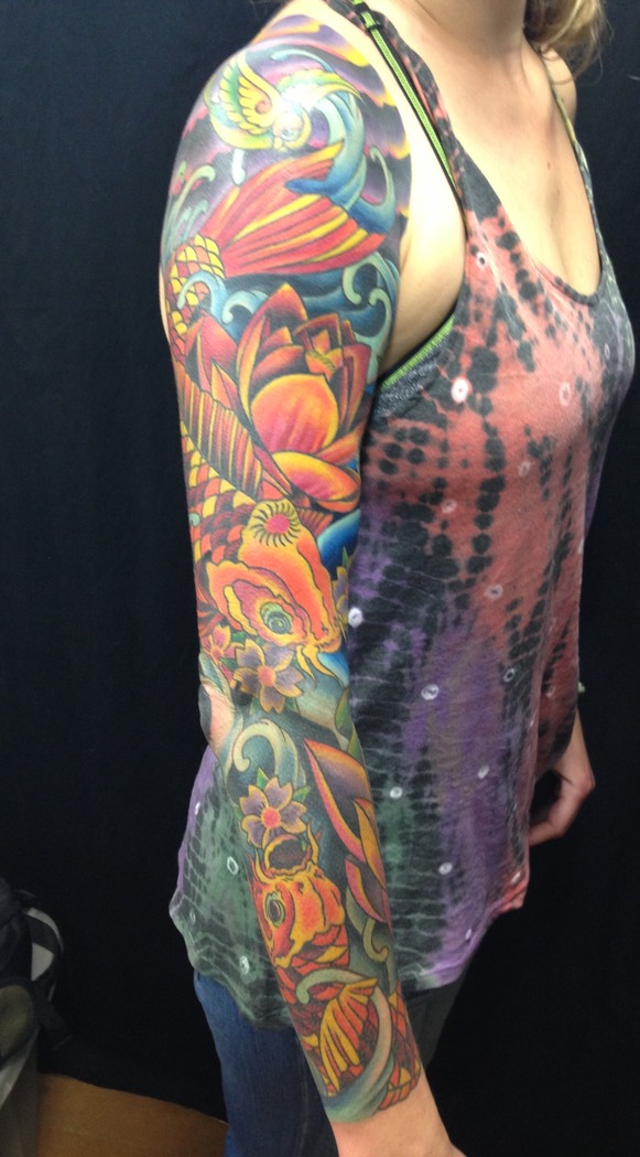   Koi fish tattoo sleeve  