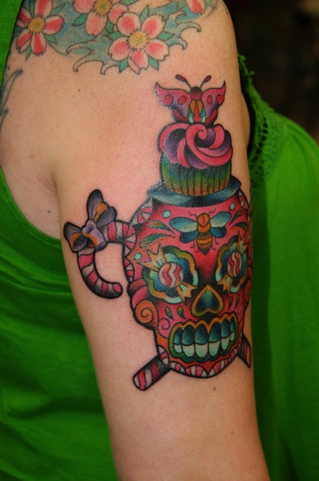  Candy skull tattoo 