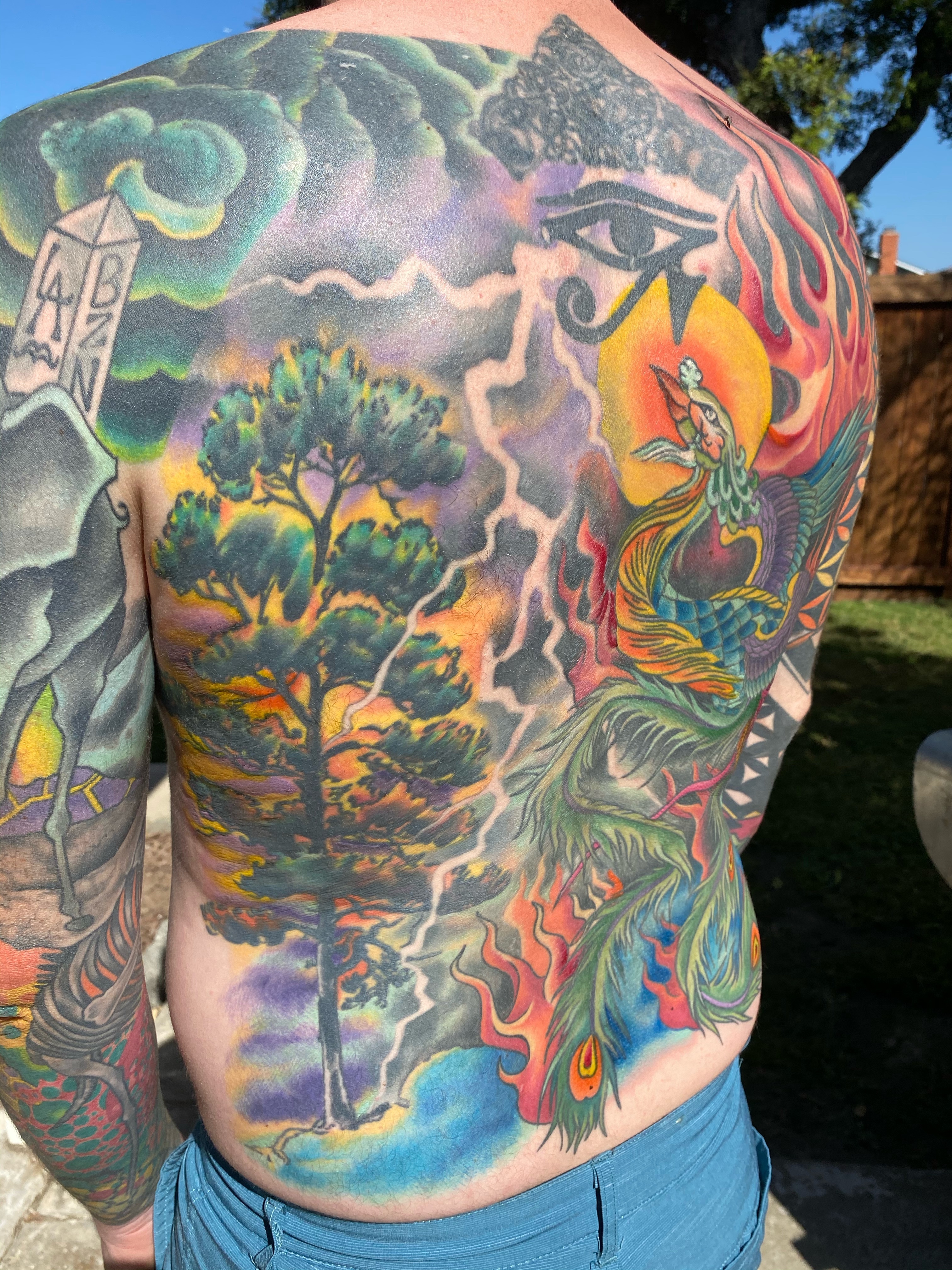  Tree struck by lightning tattoo 