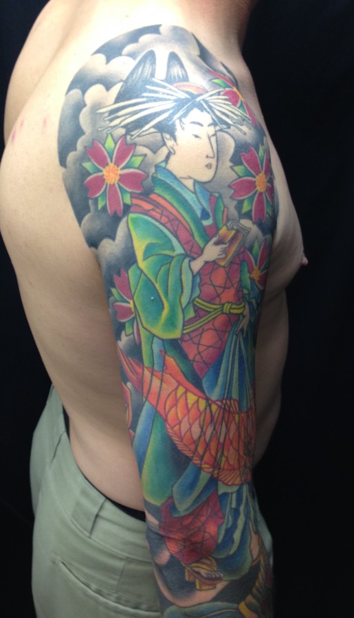  Japanese geisha tattoo 