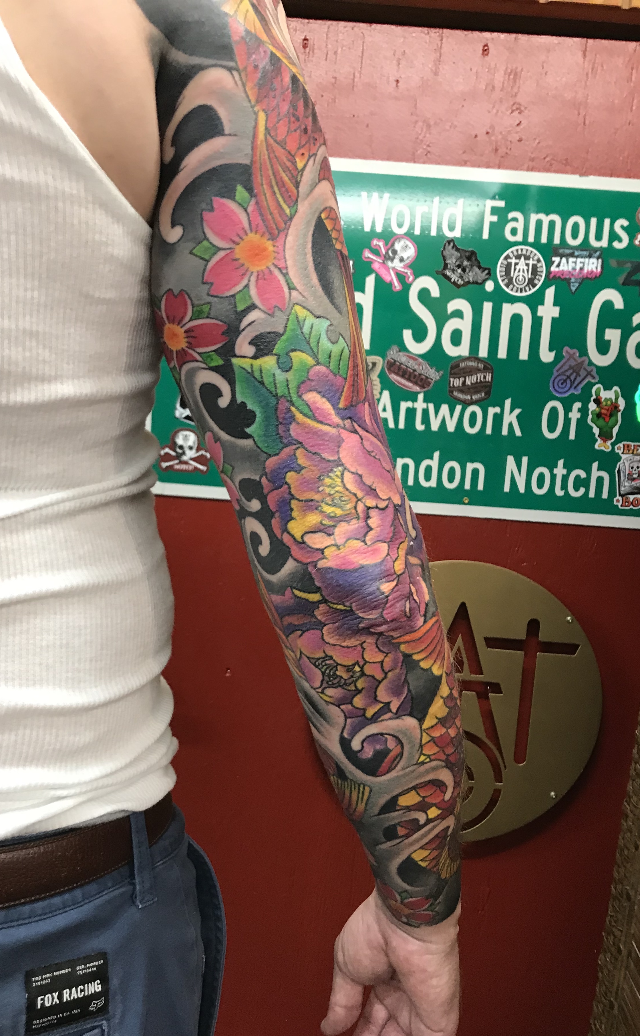  Japanese color Koi Fish sleeve by B Notch 