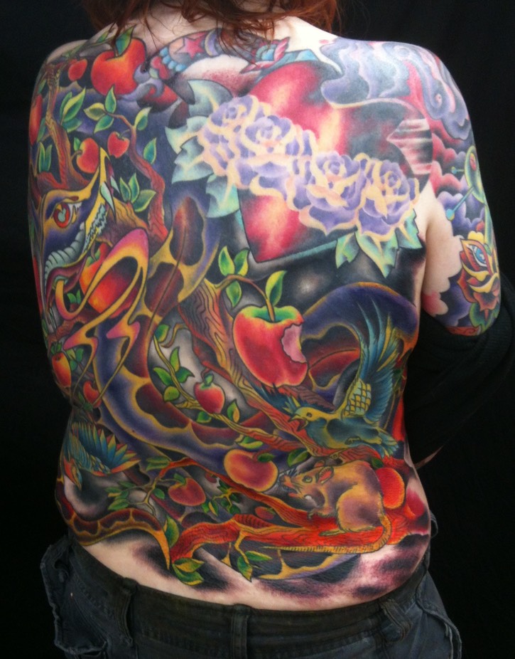  Adam and Eve creation tattoo 