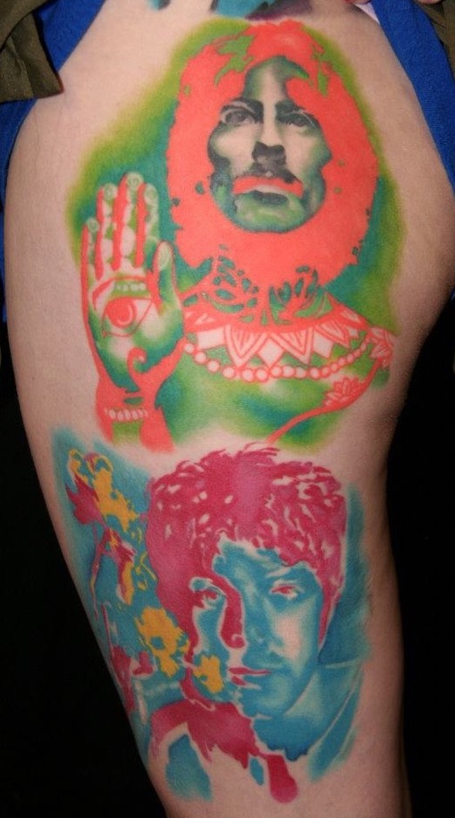  Beatles portrait tattoo 