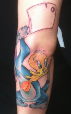  Tom & Jerry tattoo by Brandon G. Notch  (Cartoon Sleeve In Progress) 