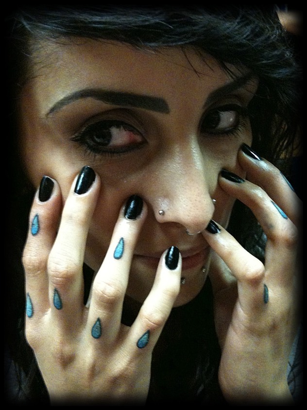  Teardrop tattoos by Brandon Notch 