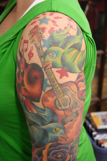  Guitar tattoo 