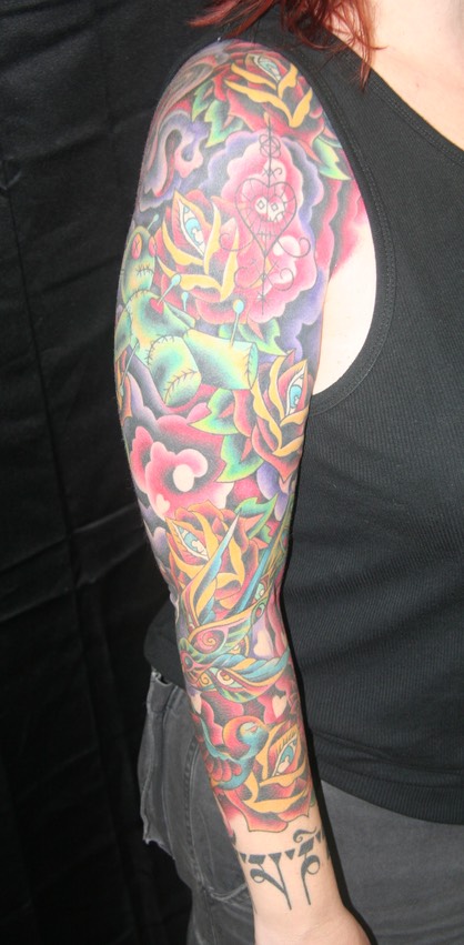  New School Tattoo by Brandon G Notch 