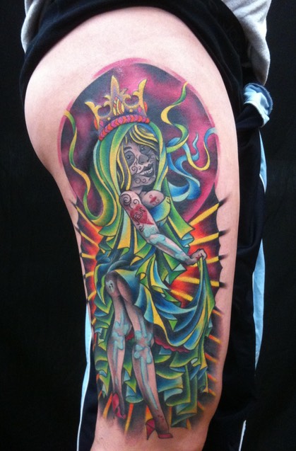  New School Tattoo by Brandon G Notch 