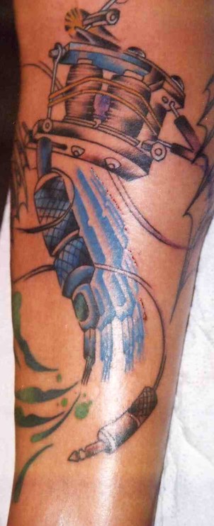  Tattoo Machine Tattoo by Brandon Notch 