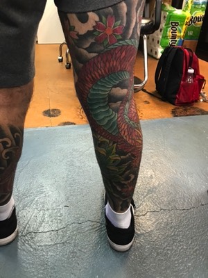  Japanese dragon sleeve tattoo 