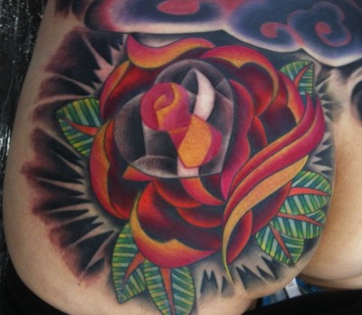  Rose & Hart tattoo by Brandon Notch 