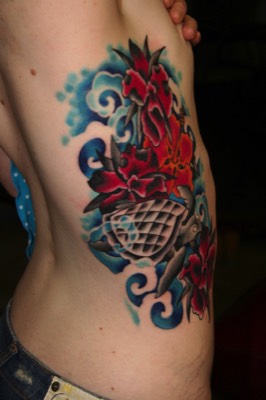  Ocean turtle tattoo 
