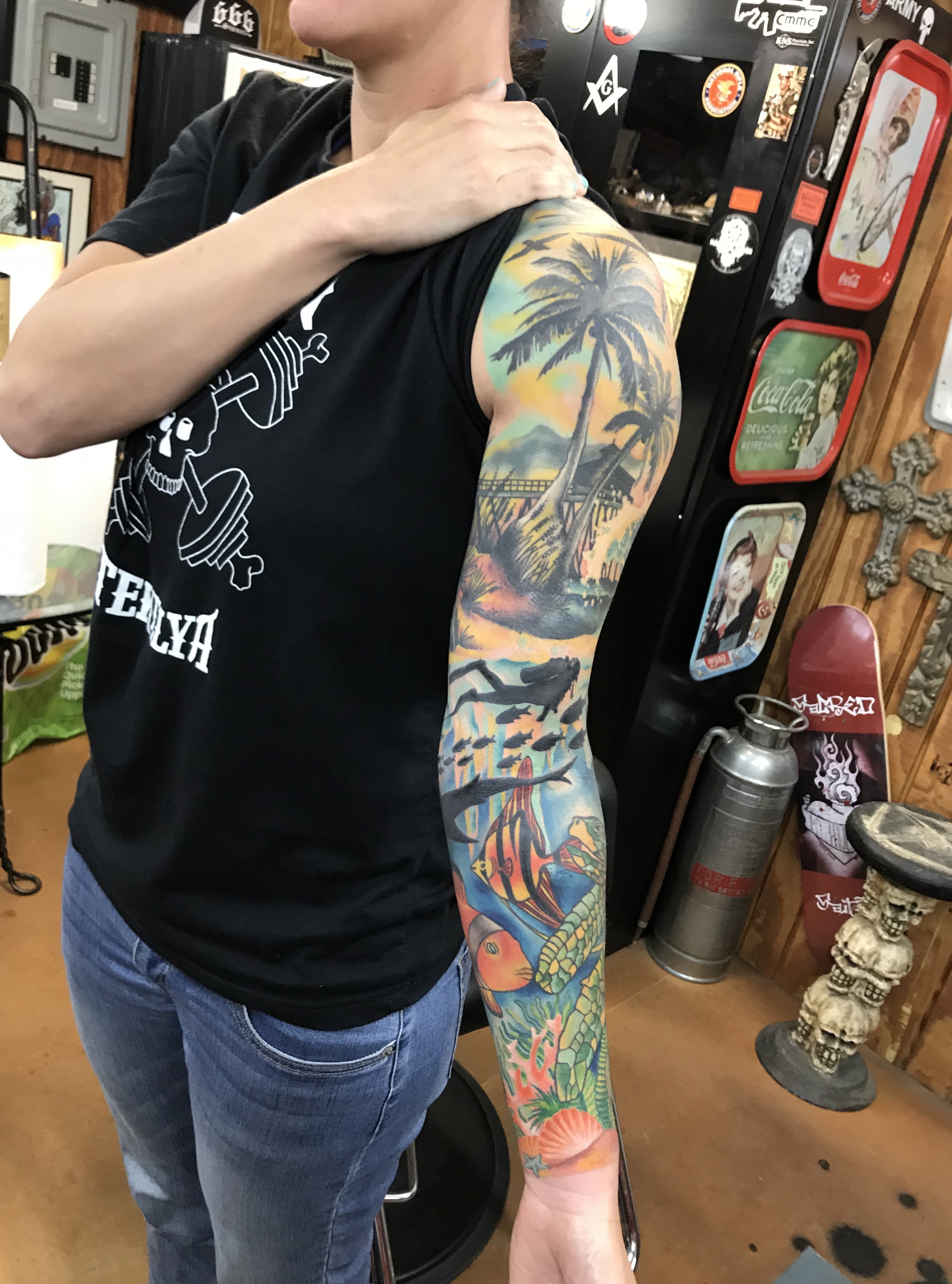  Underwater tattoo by Brandon Notch 