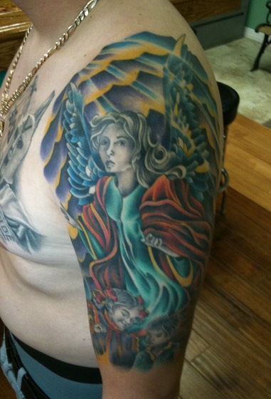  Angel and heavens tattoo  