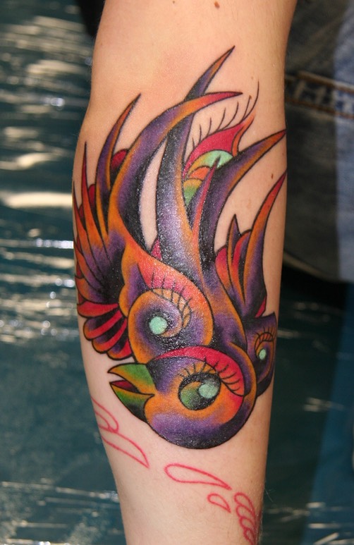  New School Tattoo by Brandon Notch 