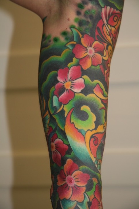  New school Tattoo work by Brandon Notch 