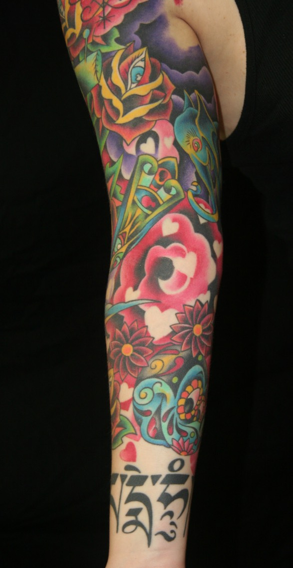  Day of the dead Mickey Mouse tattoo 