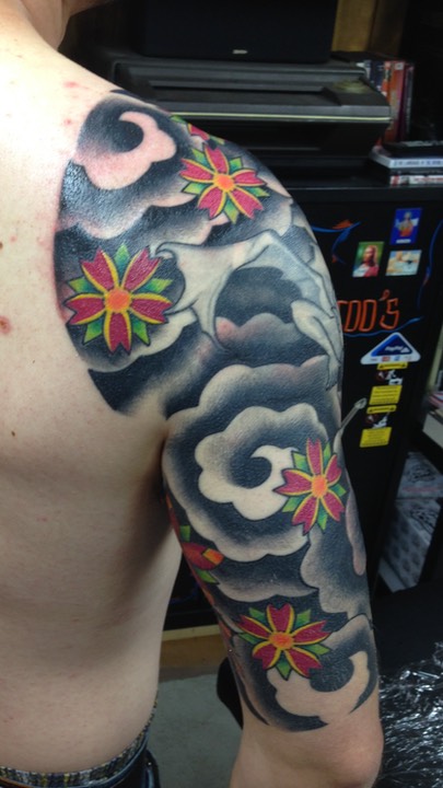  Scars covered up by tattoo Brandon Notch 