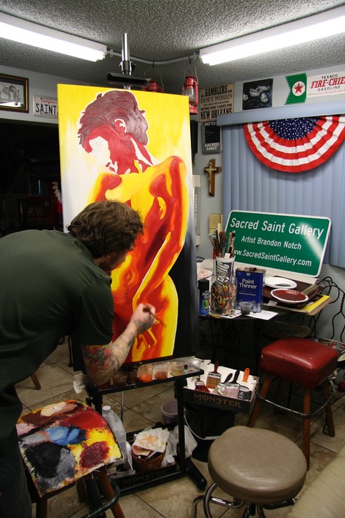  Oil painting by Brandon Notch 