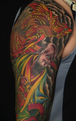  Japanese tattoo, sleeve by Brandon Notch 
