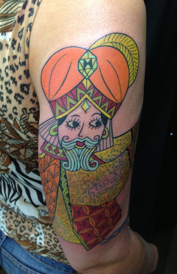  Art Deco gypsy tattoo 