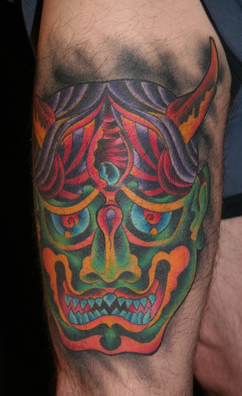  Hannya mask tattoo 