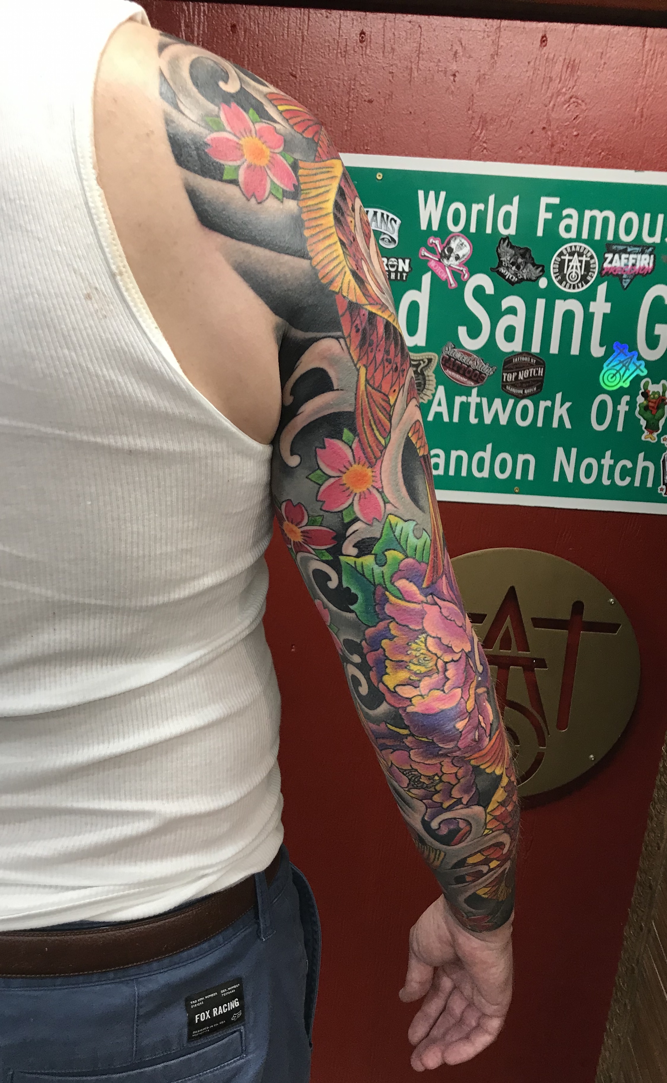  Japanese color Koi Fish sleeve by B Notch 