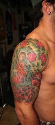  Virgin Mary tattoo by Brandon G Notch 