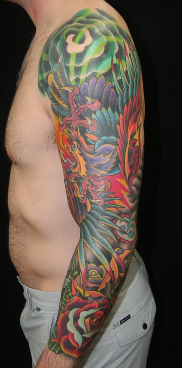  American traditional eagle sleeve by Brandon Notch 