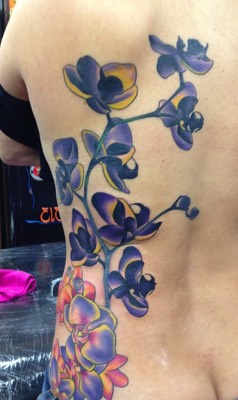  Flower tattoos by Brandon Notch 